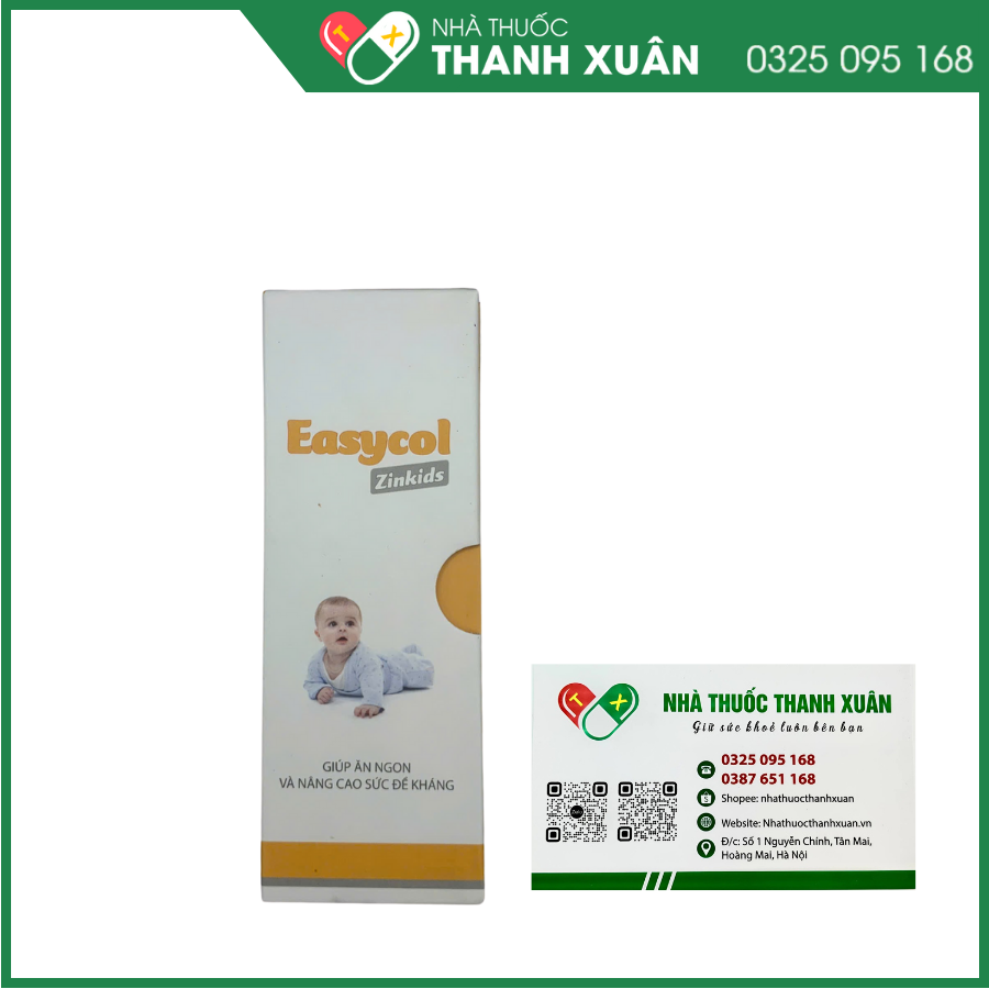 Easycol Zinkids giúp tăng đề kháng, hỗ trợ nhanh bình phục vết thương